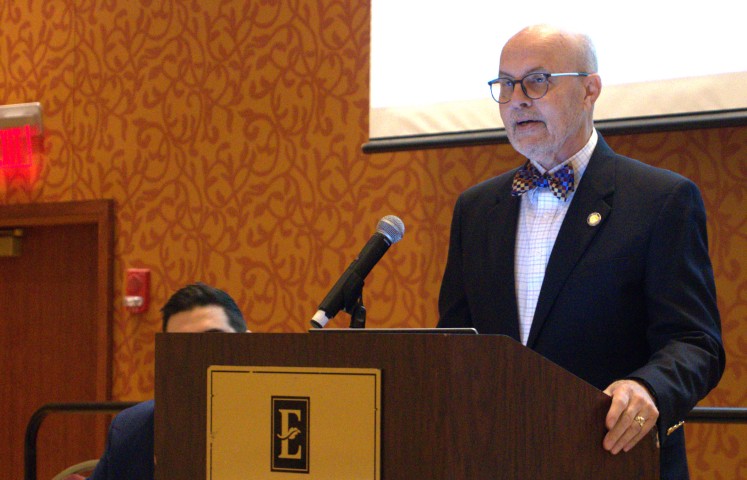 Senator David Koehler speaking